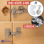 레아하브 스텐코어304 경첩보강판세트